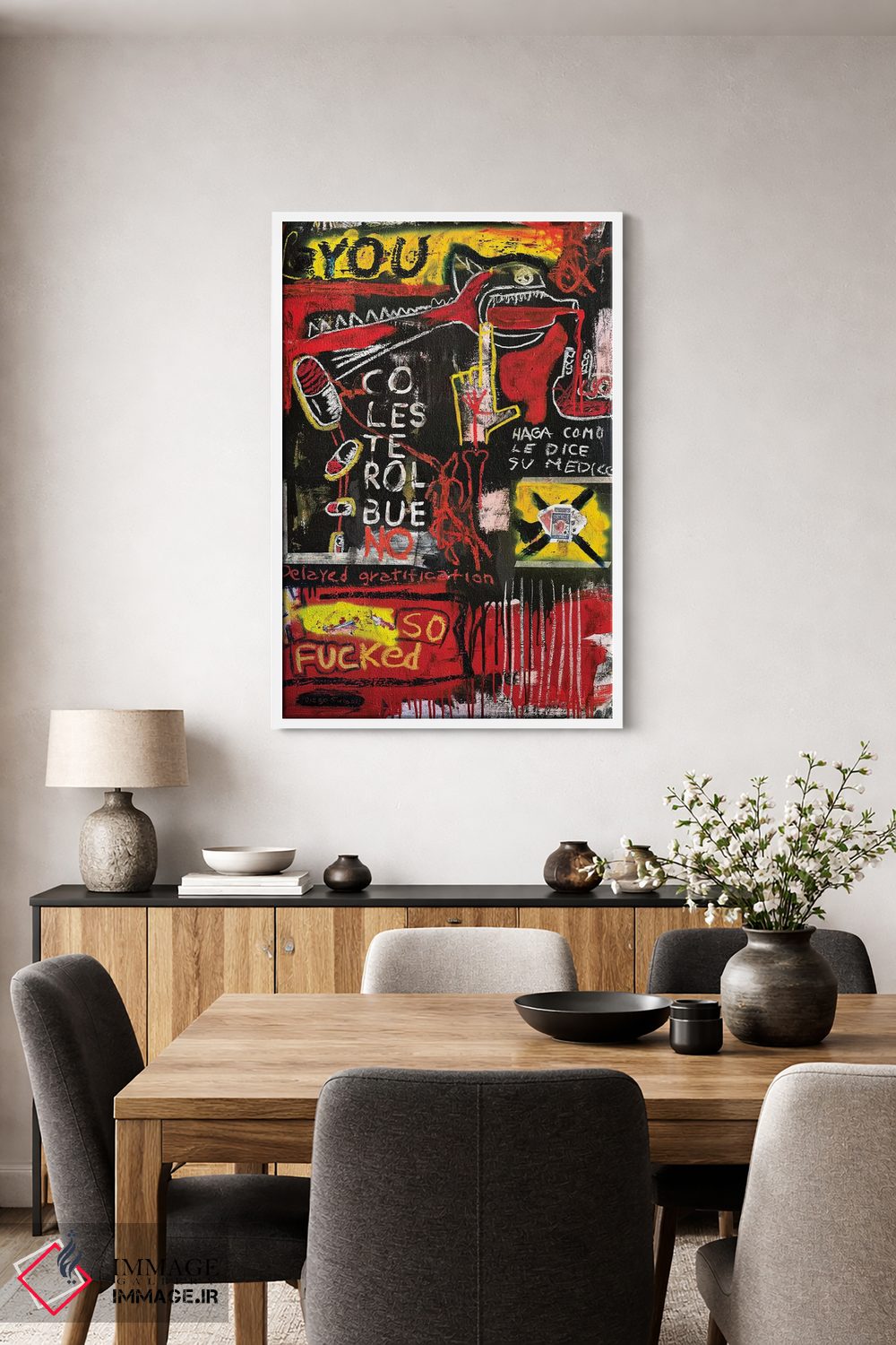 تابلو انتزاعی انجام بده آنچه دکتر می گوید اثر دیه گو تیریگال - D3W