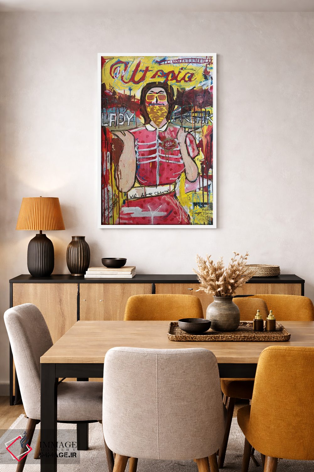 تابلو انتزاعی آرمان شهر اثر دیه گو تیریگال - D5W