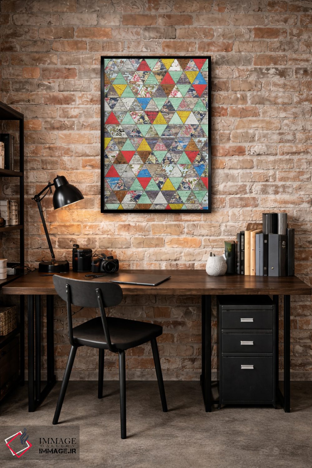 تابلو انتزاعی هندسه روستایی یک اثر دیه گو تیریگال - D5B