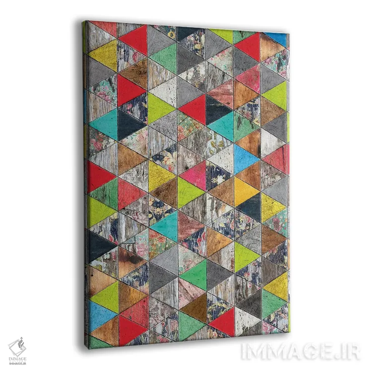 تابلو انتزاعی هنر پاپ وسترن اثر دیه گو تیریگال - نمای پرسپکتیو محصول