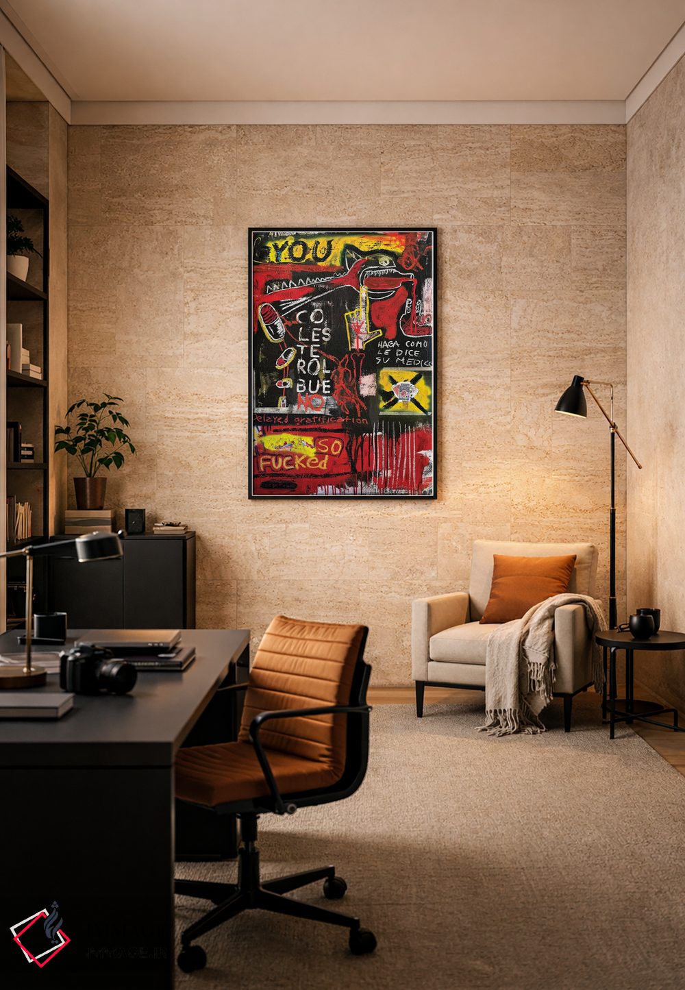 تابلو انتزاعی انجام بده آنچه دکتر می گوید اثر دیه گو تیریگال - D6B