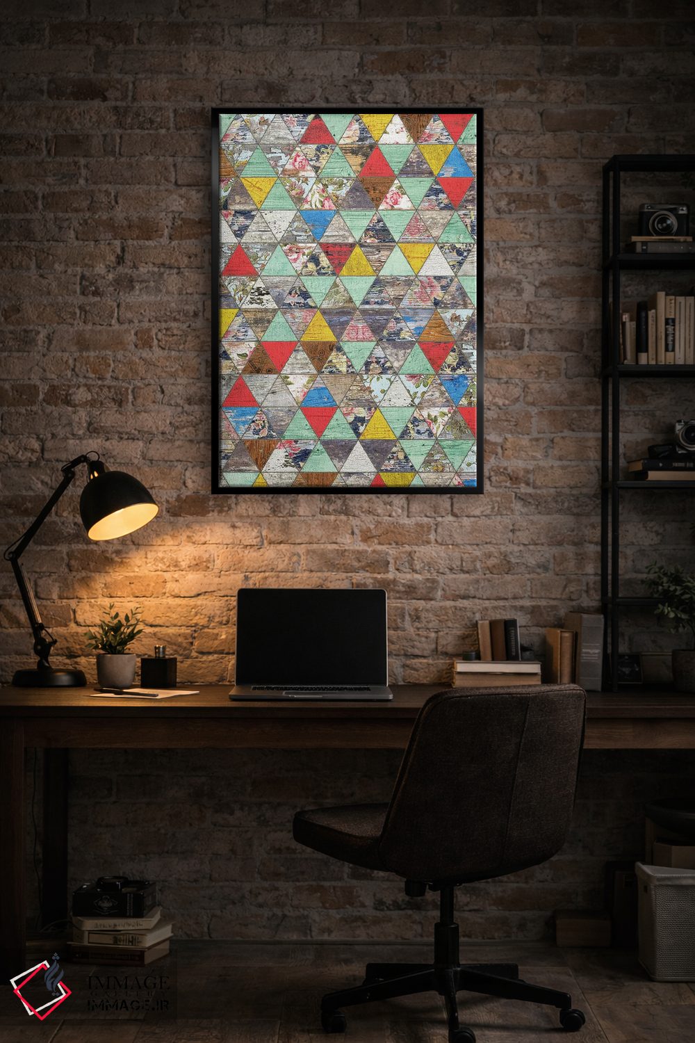تابلو انتزاعی هندسه روستایی یک اثر دیه گو تیریگال - D6B