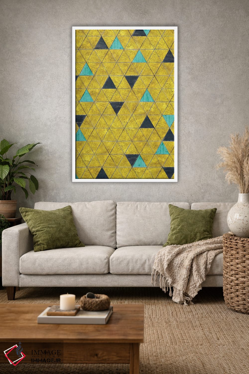 تابلو انتزاعی تکنو شبی شیک دو اثر دیه گو تیریگال - D1W