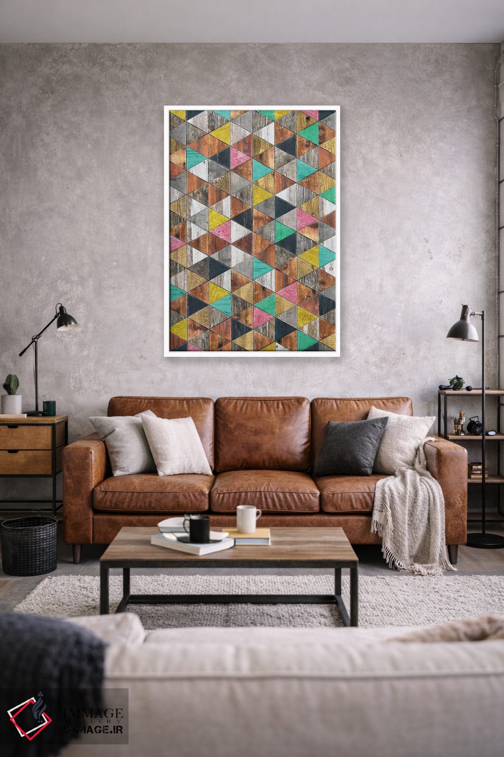 تابلو انتزاعی شبی شیک نوردیک اثر دیه گو تیریگال - D1W