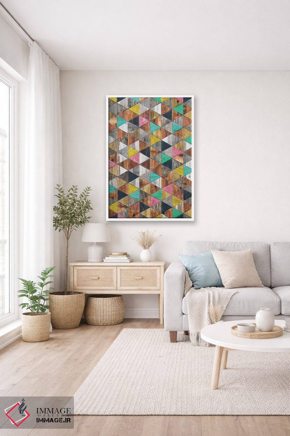 تابلو انتزاعی شبی شیک نوردیک اثر دیه گو تیریگال - D4W