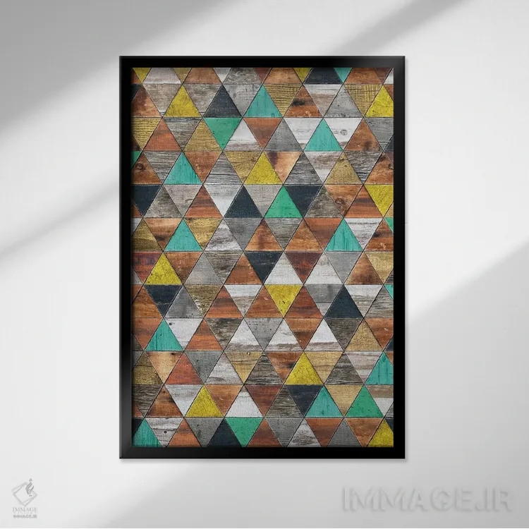 تابلو انتزاعی بهشت شبی شیک اثر دیه گو تیریگال - نمای قابدار مشکی