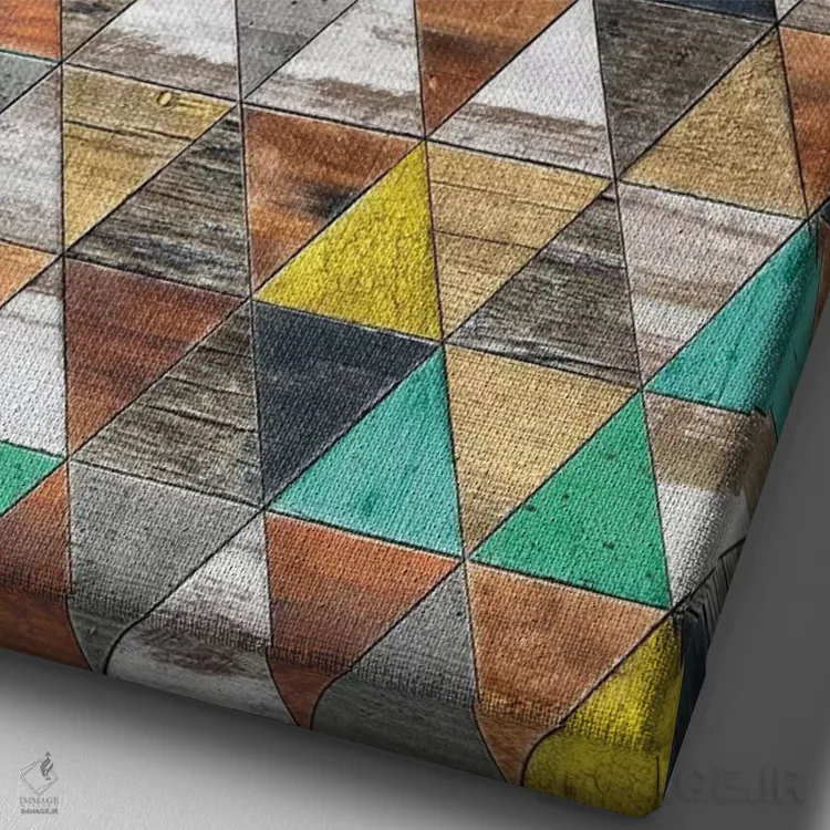 تابلو انتزاعی بهشت شبی شیک اثر دیه گو تیریگال - نمای نزدیک بافت بوم