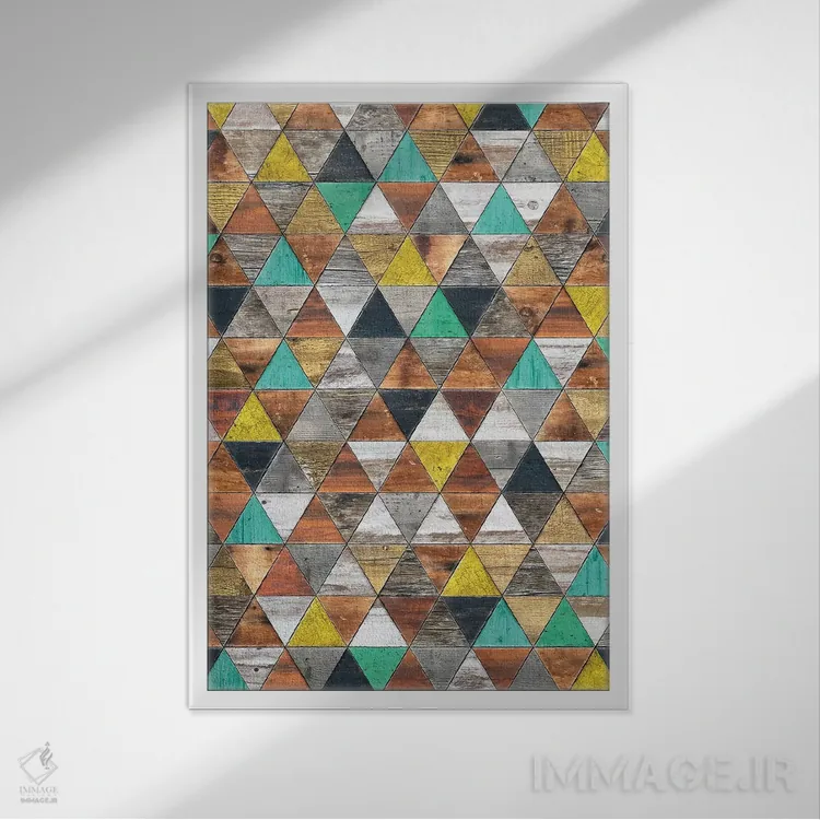 تابلو انتزاعی بهشت شبی شیک اثر دیه گو تیریگال - نمای قابدار سفید