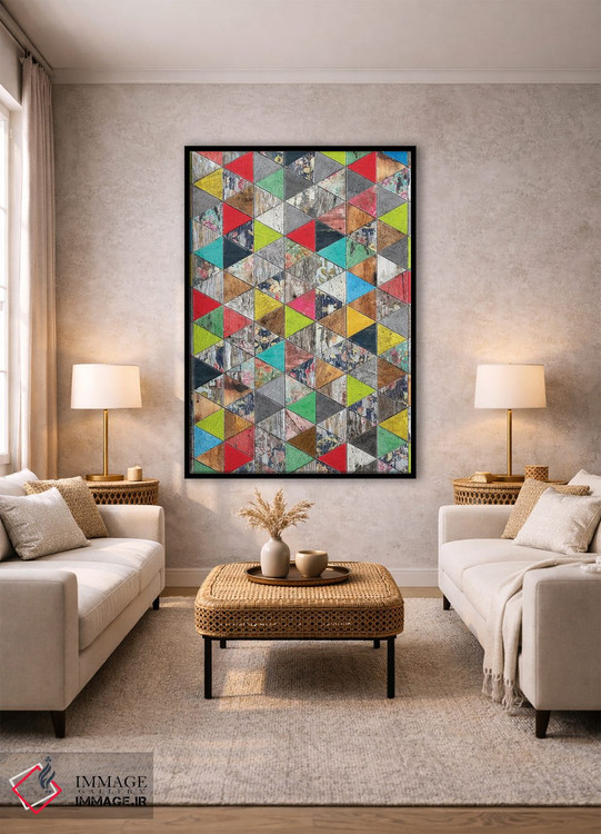 تابلو انتزاعی هنر پاپ وسترن اثر دیه گو تیریگال - D1B