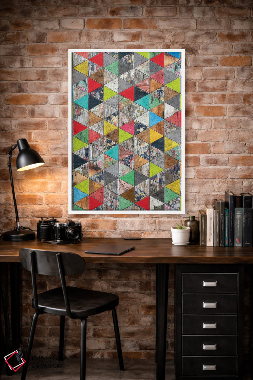 تابلو انتزاعی هنر پاپ وسترن اثر دیه گو تیریگال - D2W