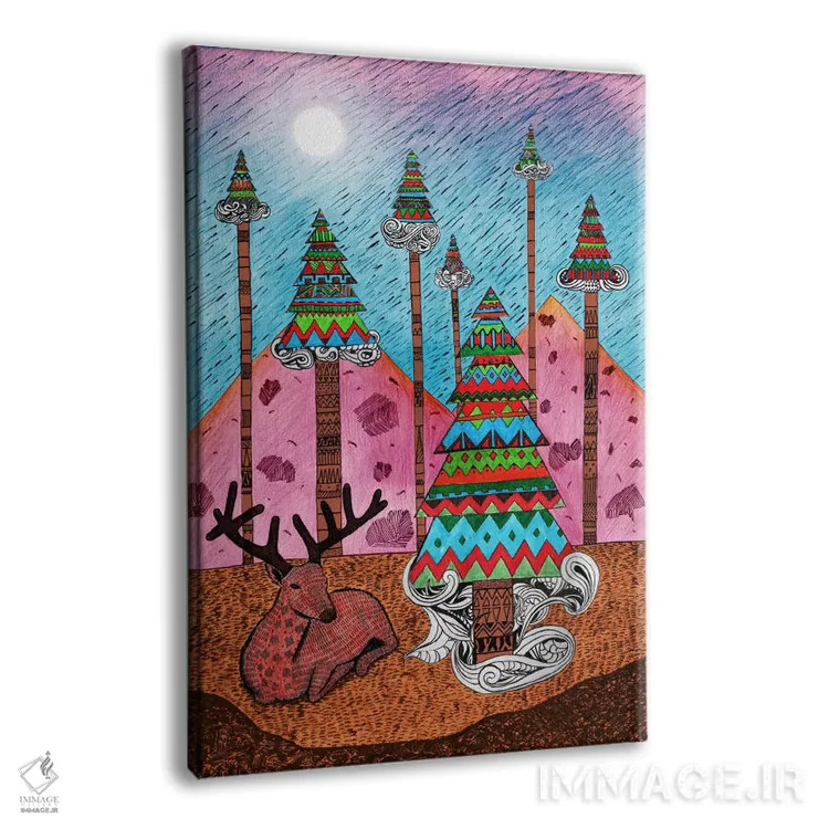 تابلو دکوراتیو لحظه ای از کریسمس اثر دیه گو تیریگال - نمای پرسپکتیو محصول