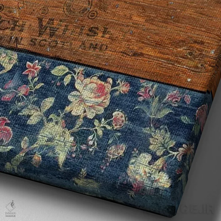 تابلو دکوراتیو سبک باروک اثر دیه گو تیریگال - نمای نزدیک بافت بوم