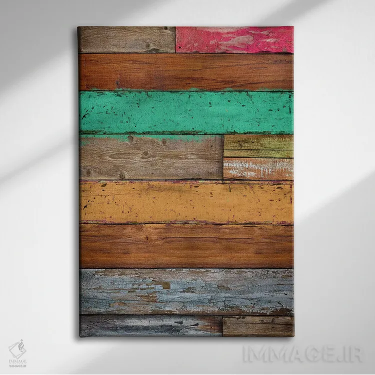 تابلو دکوراتیو پاپ روستایی شماره ۱ اثر دیه گو تیریگال - نمای روبهرو روی دیوار