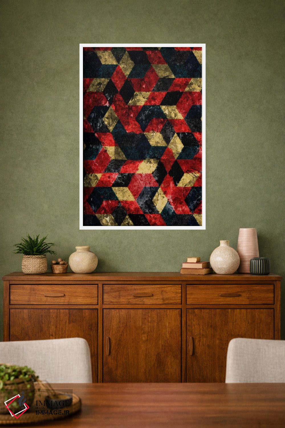 تابلو انتزاعی الگوی انتزاعی توت ها اثر دیه گو تیریگال - D1W