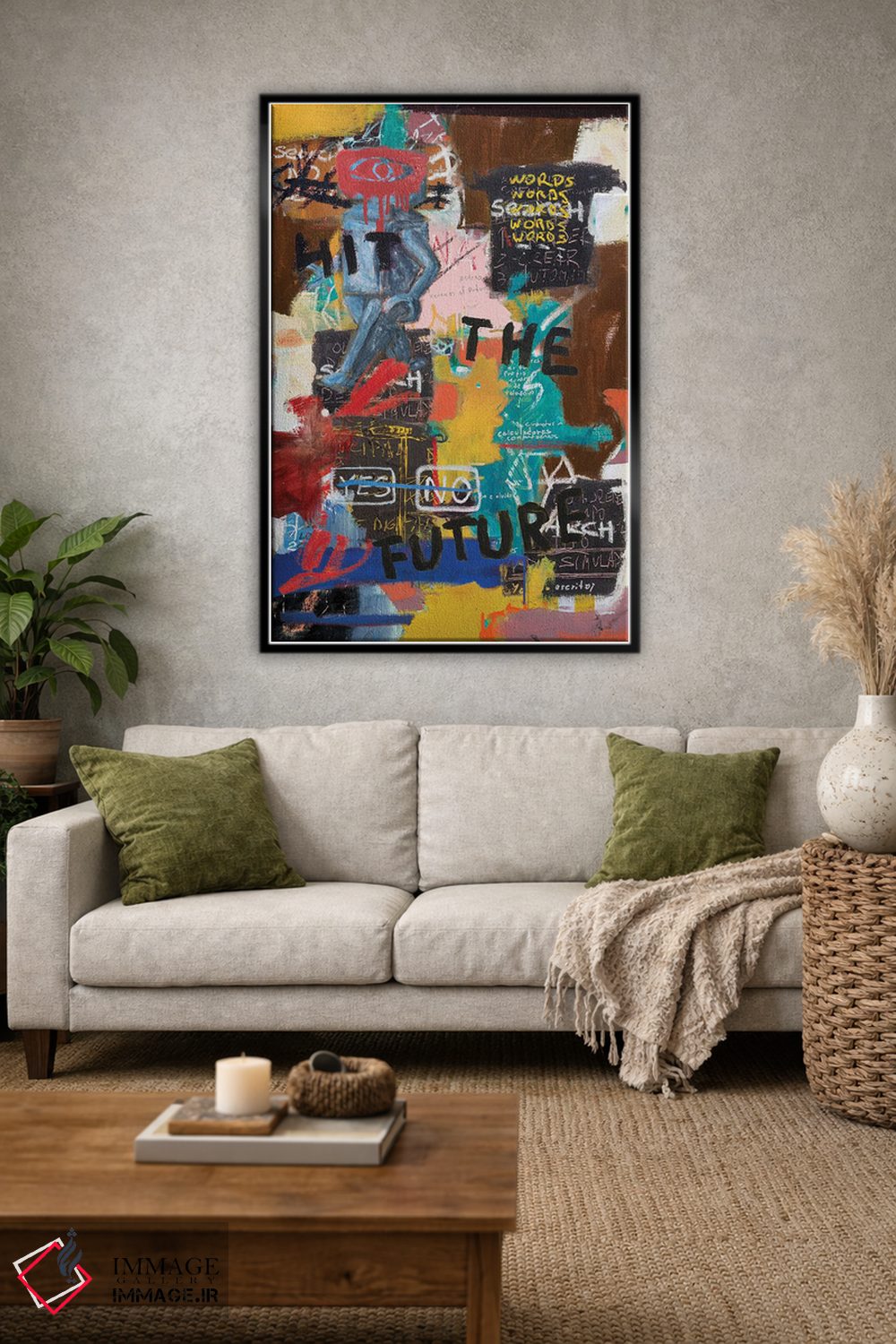 تابلو انتزاعی مرا بزن اثر دیه گو تیریگال - D1B