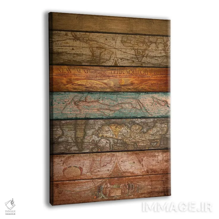 تابلو انتزاعی نقشه ها اثر دیه گو تیریگال - نمای پرسپکتیو محصول