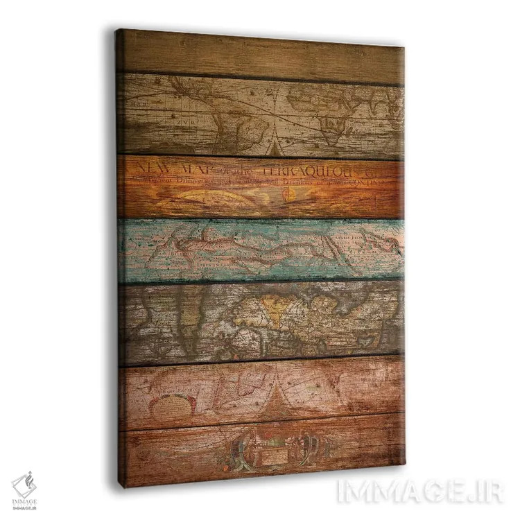 تابلو انتزاعی نقشه ها اثر دیه گو تیریگال - نمای پرسپکتیو محصول