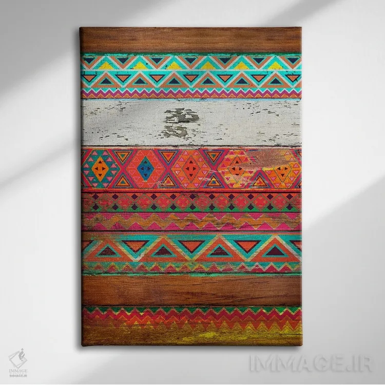 تابلو دکوراتیو الگوی طبیعی اثر دیه گو تیریگال - نمای روبهرو روی دیوار