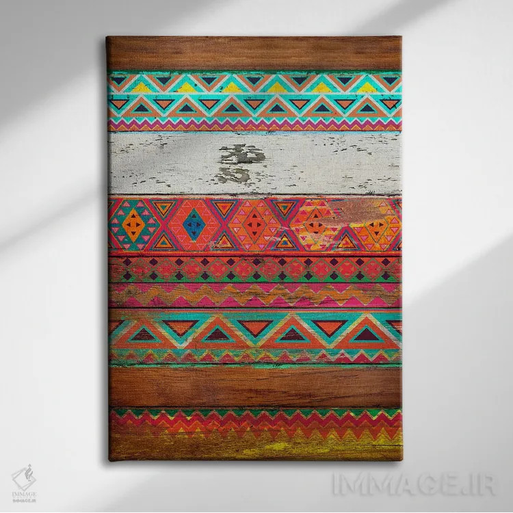 تابلو دکوراتیو الگوی طبیعی اثر دیه گو تیریگال - نمای روبهرو روی دیوار