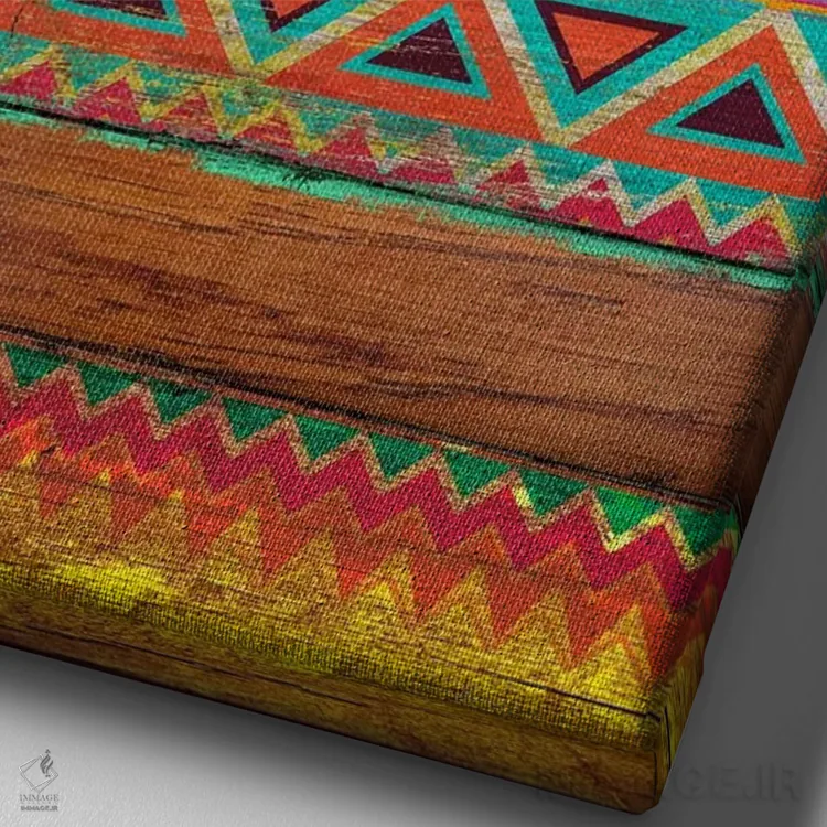 تابلو دکوراتیو الگوی طبیعی اثر دیه گو تیریگال - نمای نزدیک بافت بوم