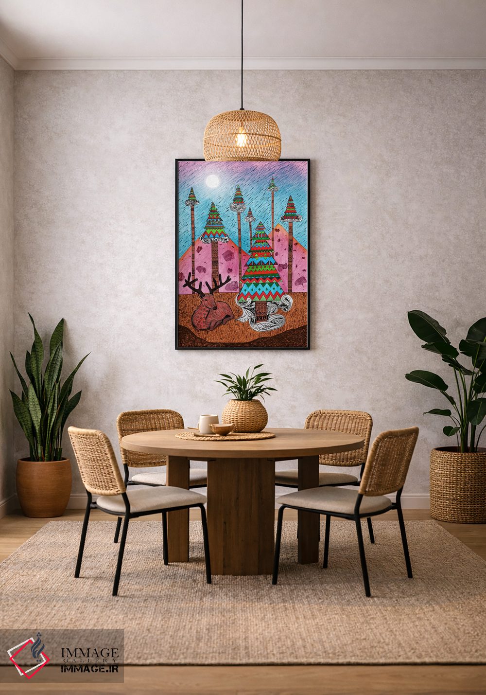 تابلو دکوراتیو لحظه ای از کریسمس اثر دیه گو تیریگال - D4B