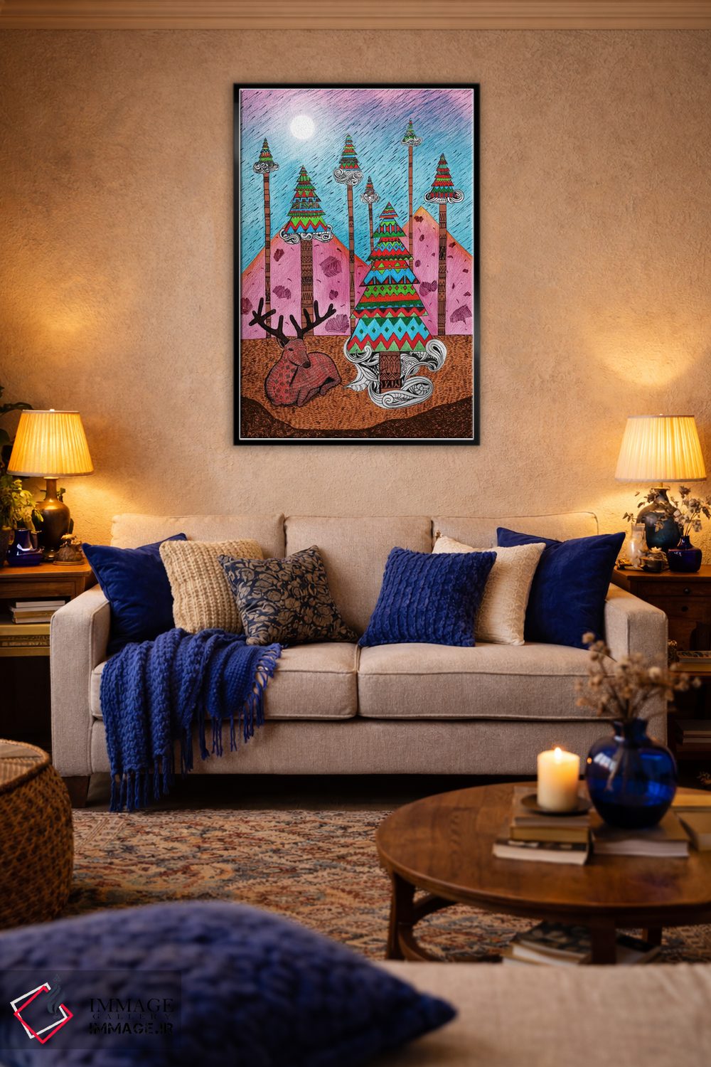 تابلو دکوراتیو لحظه ای از کریسمس اثر دیه گو تیریگال - D5B