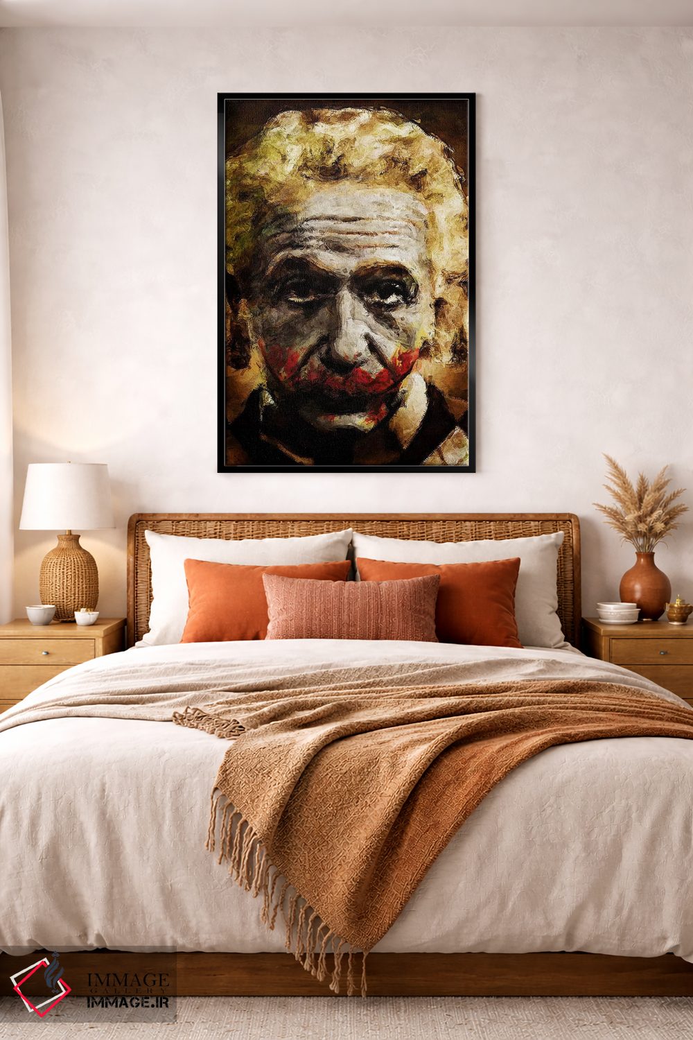 تابلو دکوراتیو اینشتین دلقک اثر دیه گو تیریگال - D3B