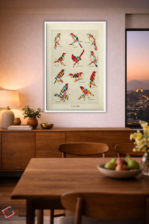 تابلو دکوراتیو پرندگان آوازخوان اثر دیه گو تیریگال - D1W