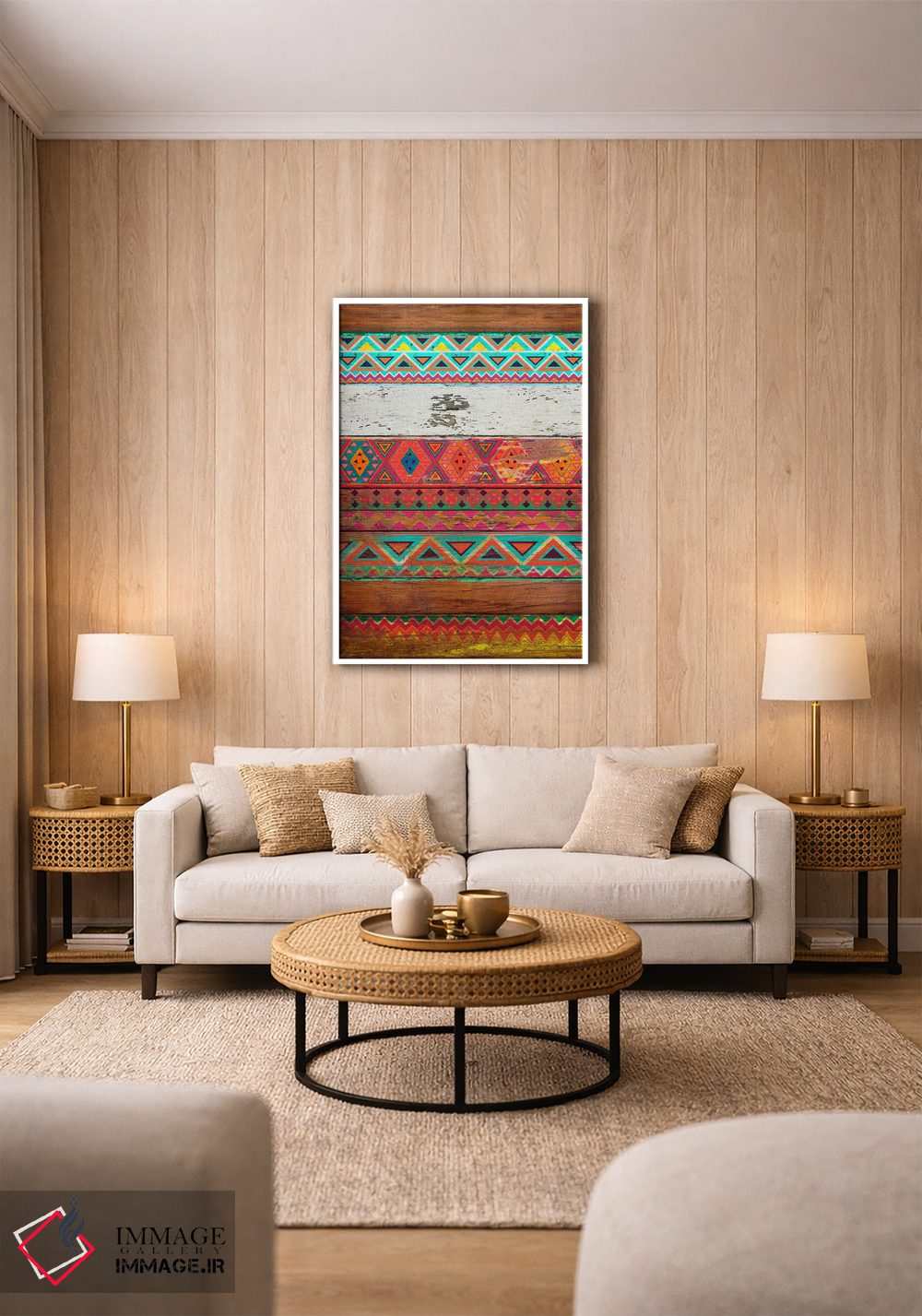 تابلو دکوراتیو الگوی طبیعی اثر دیه گو تیریگال - D1W