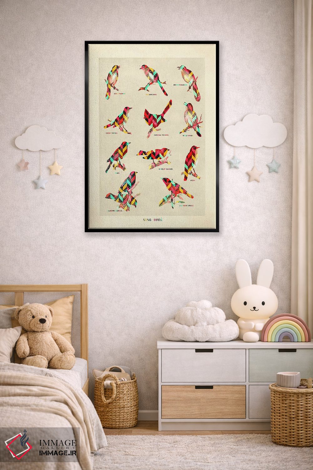 تابلو دکوراتیو پرندگان آوازخوان اثر دیه گو تیریگال - D6B