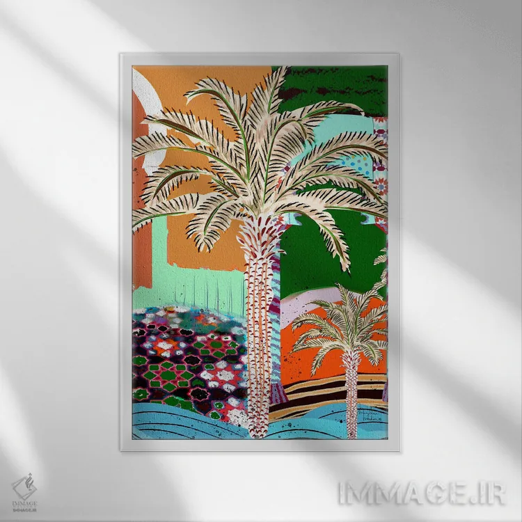 تابلو دکوراتیو هتل مزون مادو اثر مریلین مدو - نمای قابدار سفید