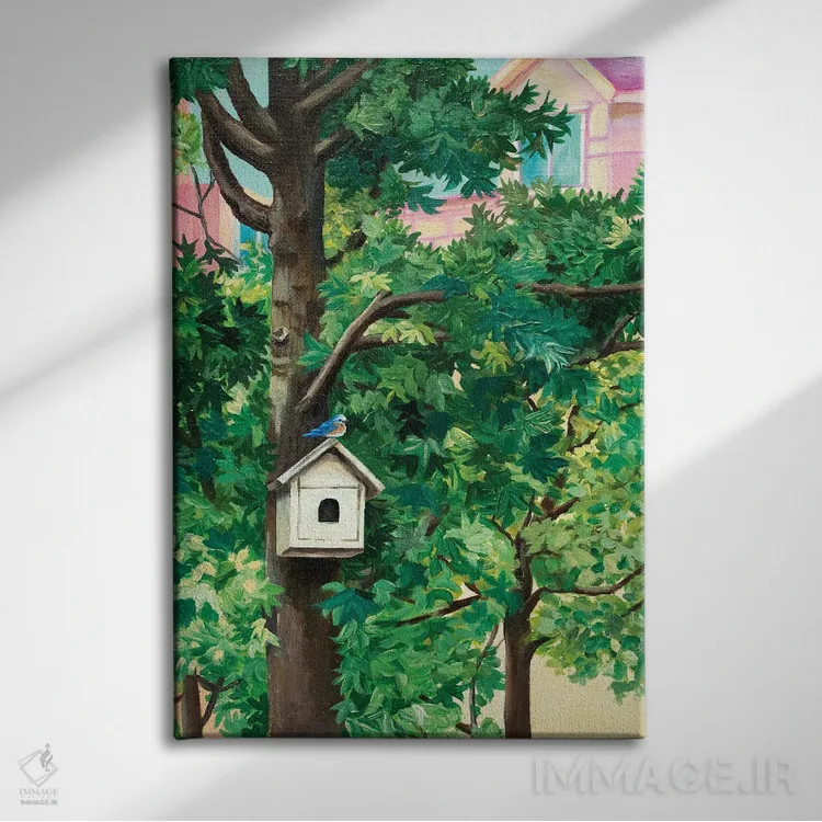 تابلو دکوراتیو Chirping,جرجر اثر آن میونگ هیون - نمای روبهرو روی دیوار