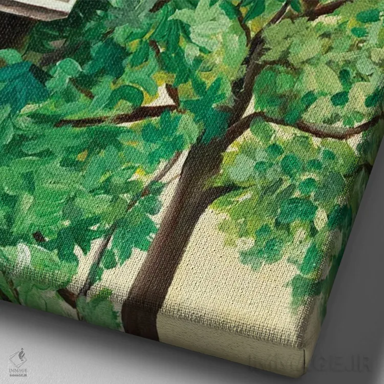 تابلو دکوراتیو Chirping,جرجر اثر آن میونگ هیون - نمای نزدیک بافت بوم