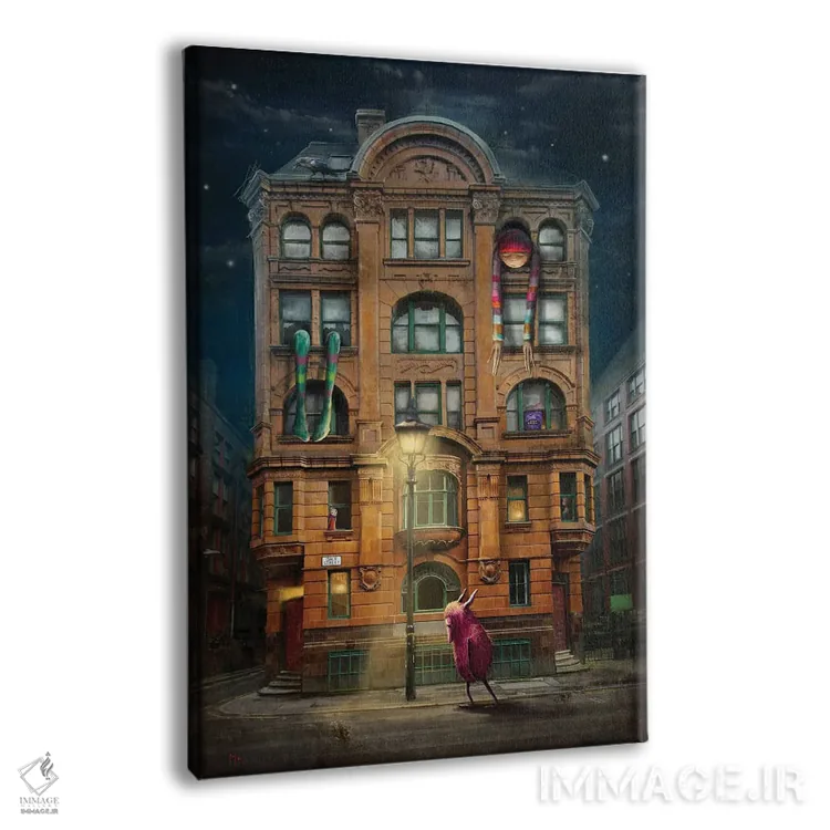 تابلو دکوراتیو کابوس در خیابان دیل اثر ماتیلدا کونه کا - نمای پرسپکتیو محصول