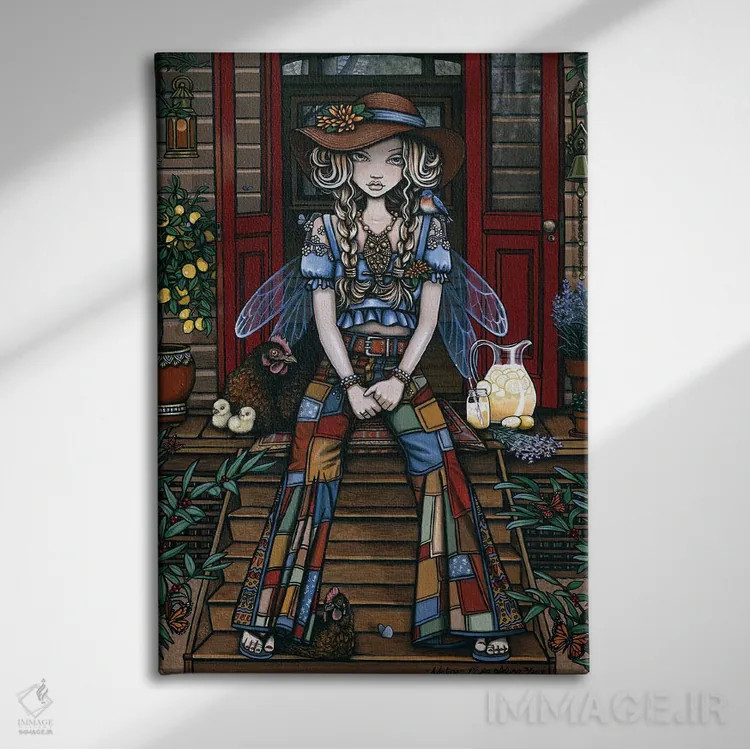 تابلو دکوراتیو آدالین اثر مایکا جلینا - نمای روبهرو روی دیوار