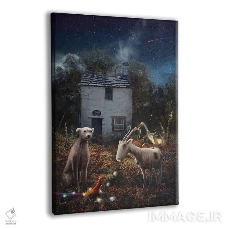 تابلو دکوراتیو به تالار تیمبل خوش آمدید اثر ماتیلدا کونه کا - نمای پرسپکتیو محصول