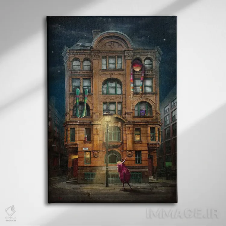 تابلو دکوراتیو کابوس در خیابان دیل اثر ماتیلدا کونه کا - نمای روبهرو روی دیوار