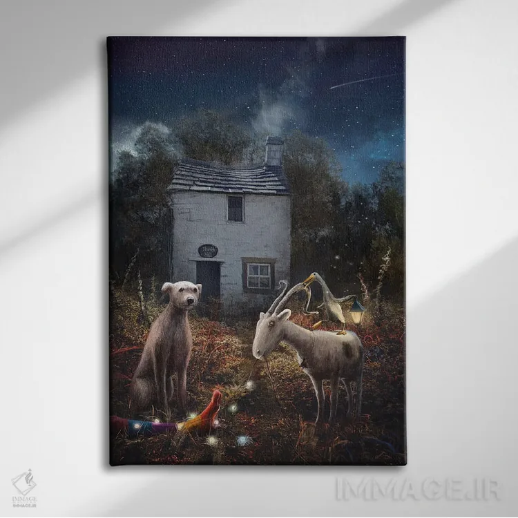 تابلو دکوراتیو به تالار تیمبل خوش آمدید اثر ماتیلدا کونه کا - نمای روبهرو روی دیوار