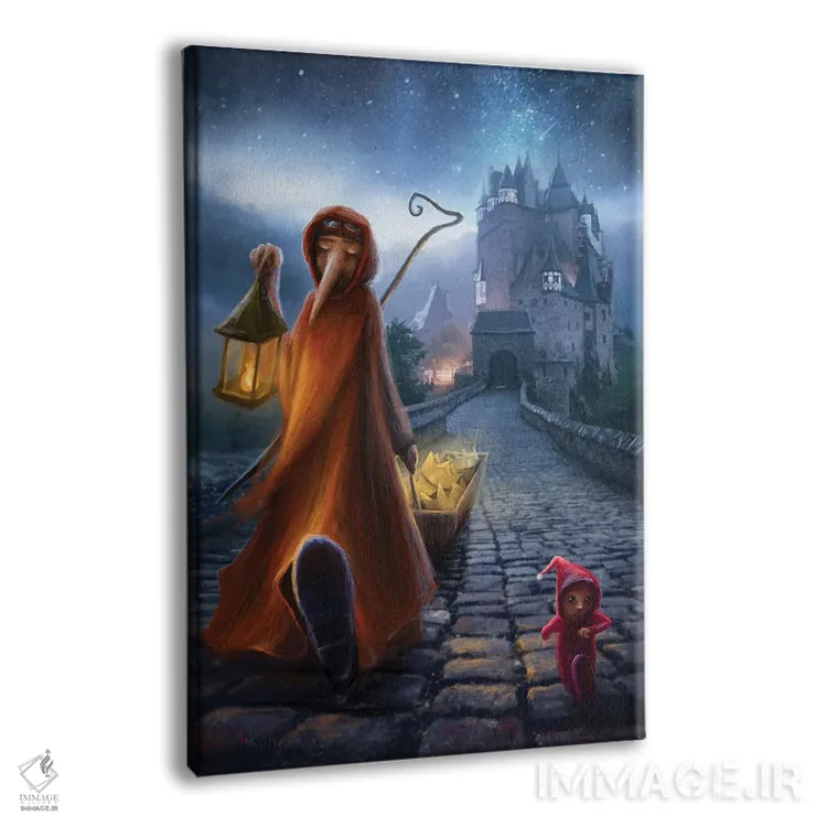 تابلو دکوراتیو جمع کننده تاج اثر ماتیلدا کونه کا - نمای پرسپکتیو محصول