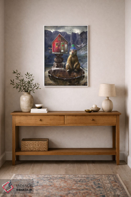 تابلو دکوراتیو پرتره ای از آخرین گوفر اثر ماتیلدا کونه کا - D1W