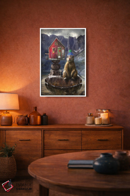 تابلو دکوراتیو پرتره ای از آخرین گوفر اثر ماتیلدا کونه کا - D2W