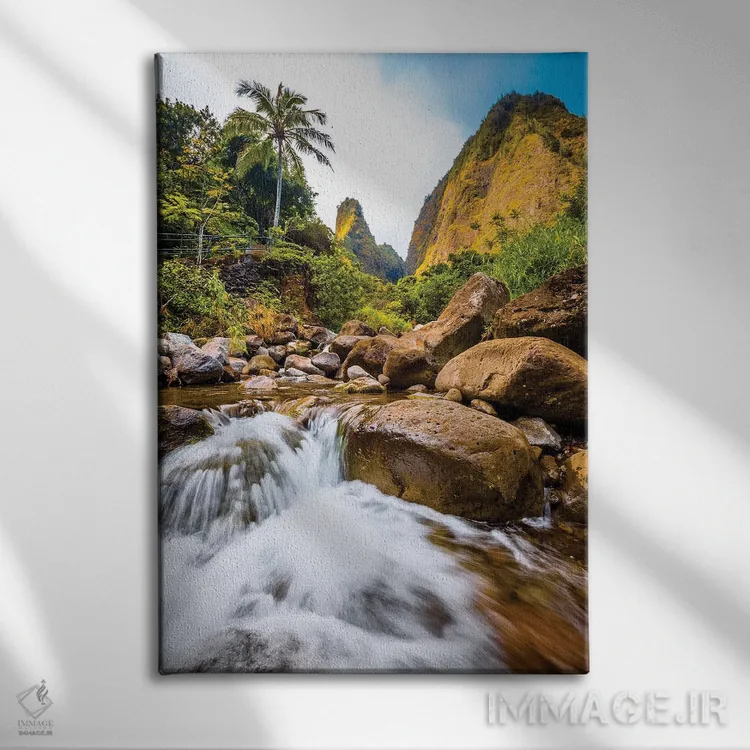 تابلو دکوراتیو سوزن ایائو اثر شین مایرز - نمای روبهرو روی دیوار