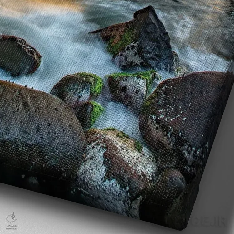 تابلو دکوراتیو درخور یک ملکه اثر شین مایرز - نمای نزدیک بافت بوم