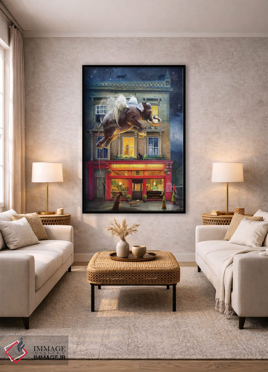 تابلو دکوراتیو خانه فیل اثر ماتیلدا کونه کا - D1B