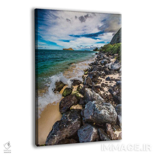 تابلو دکوراتیو صخره های نالو اثر شین مایرز - نمای پرسپکتیو محصول