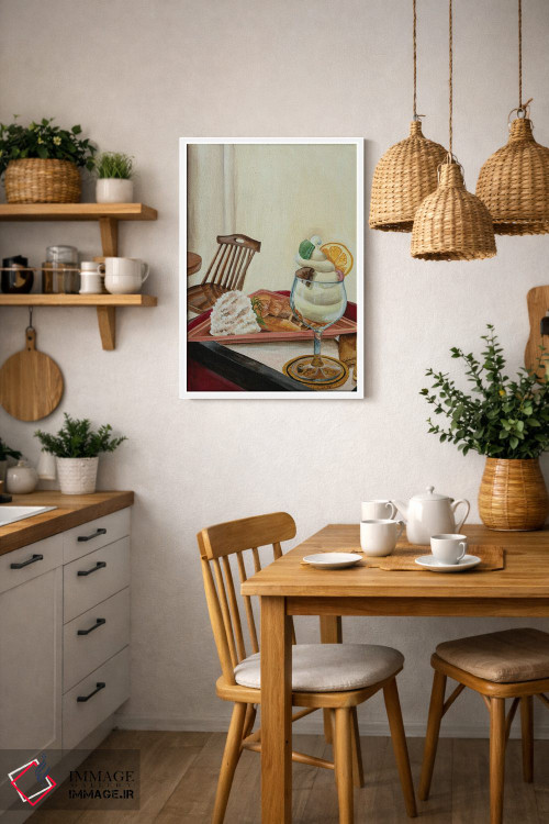 تابلو دکوراتیو سفید شیرین اثر آن میونگ هیون - D4W