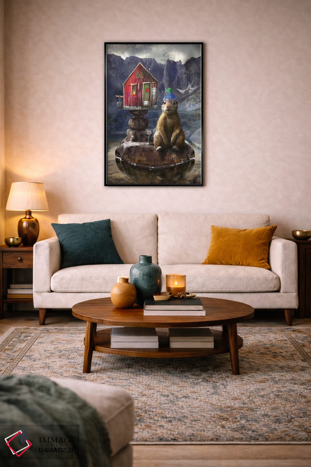 تابلو دکوراتیو پرتره ای از آخرین گوفر اثر ماتیلدا کونه کا - D4B