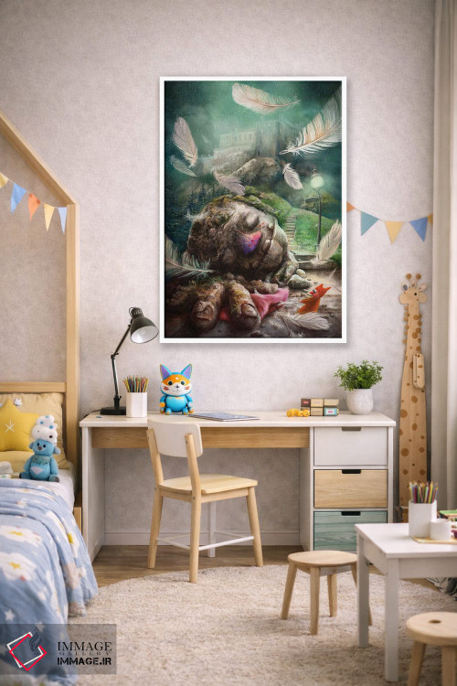 تابلو دکوراتیو هیولای خواب آلود اثر ماتیلدا کونه کا - D1W