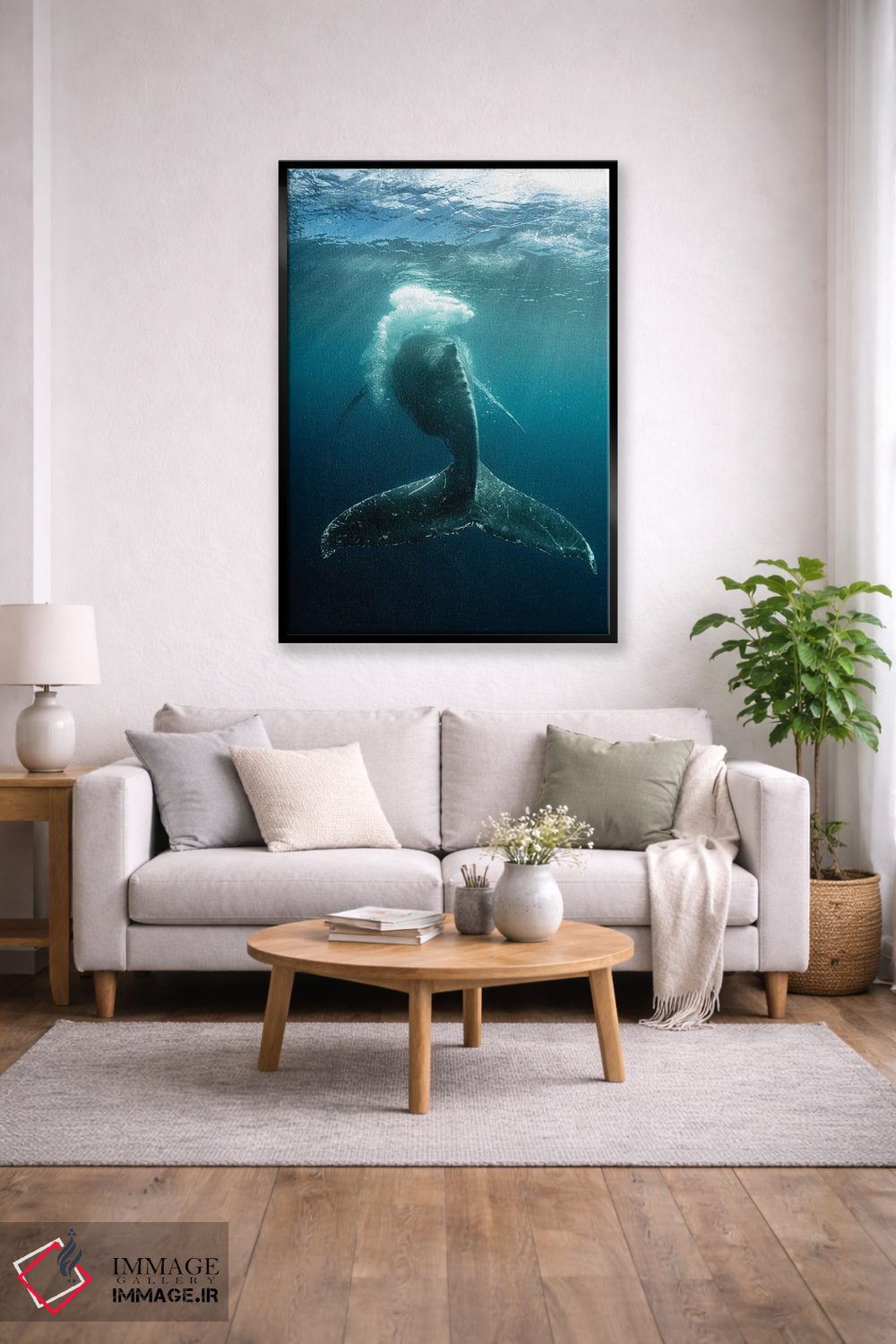 تابلو دکوراتیو شلاق حبابی اثر شین مایرز - D1B