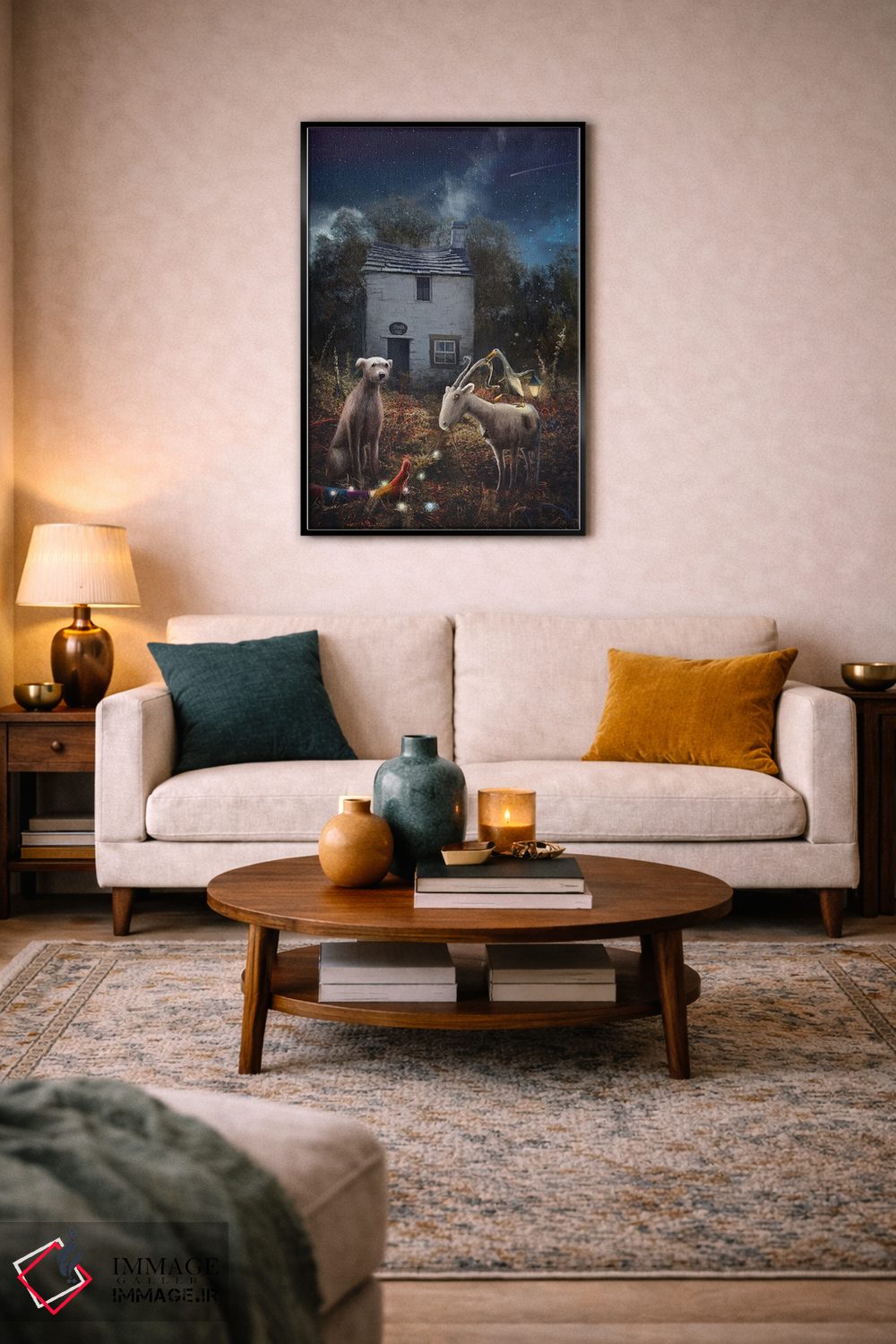 تابلو دکوراتیو به تالار تیمبل خوش آمدید اثر ماتیلدا کونه کا - D3B